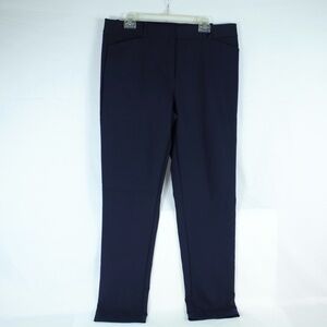 Loft Navy Blue Skinny Pantsuit Work Pants Womens Size 14T